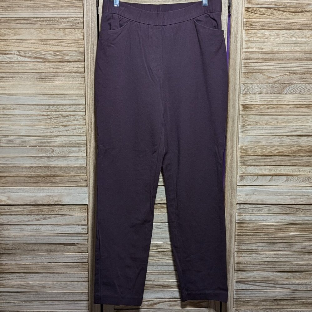 J. Jill Pants Ponte Slim leg High-Waisted Purple Size Small